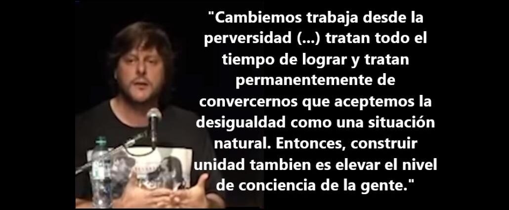 2018 - La chilenización de la sociedad Argentina consiste esencialmente en destruir el proyecto del yrigoyenismo y del peronismo