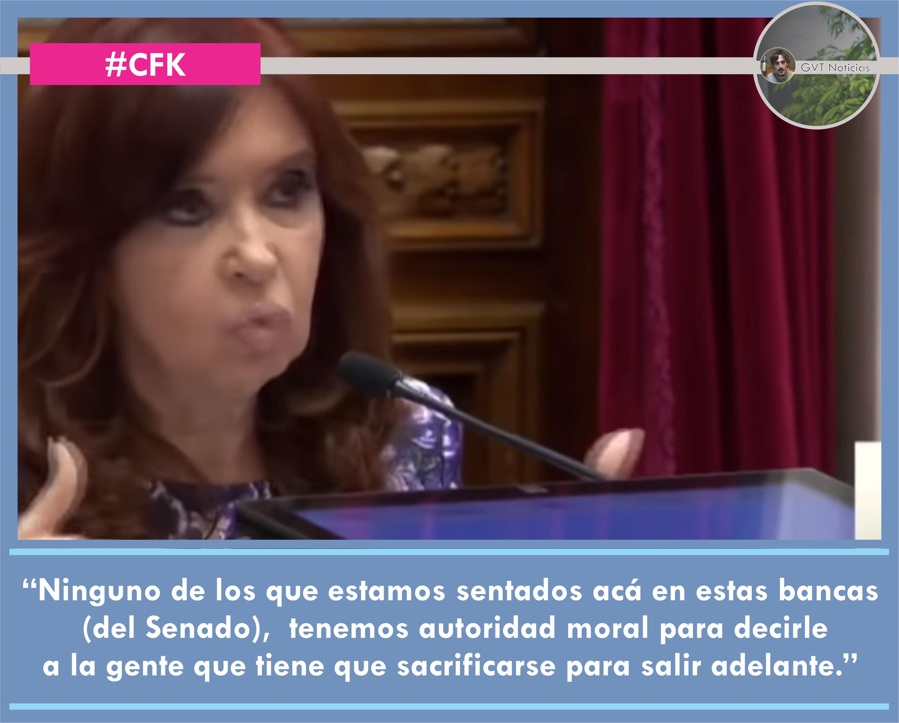 Contundente discurso de Cristina Kirchner en el Senado