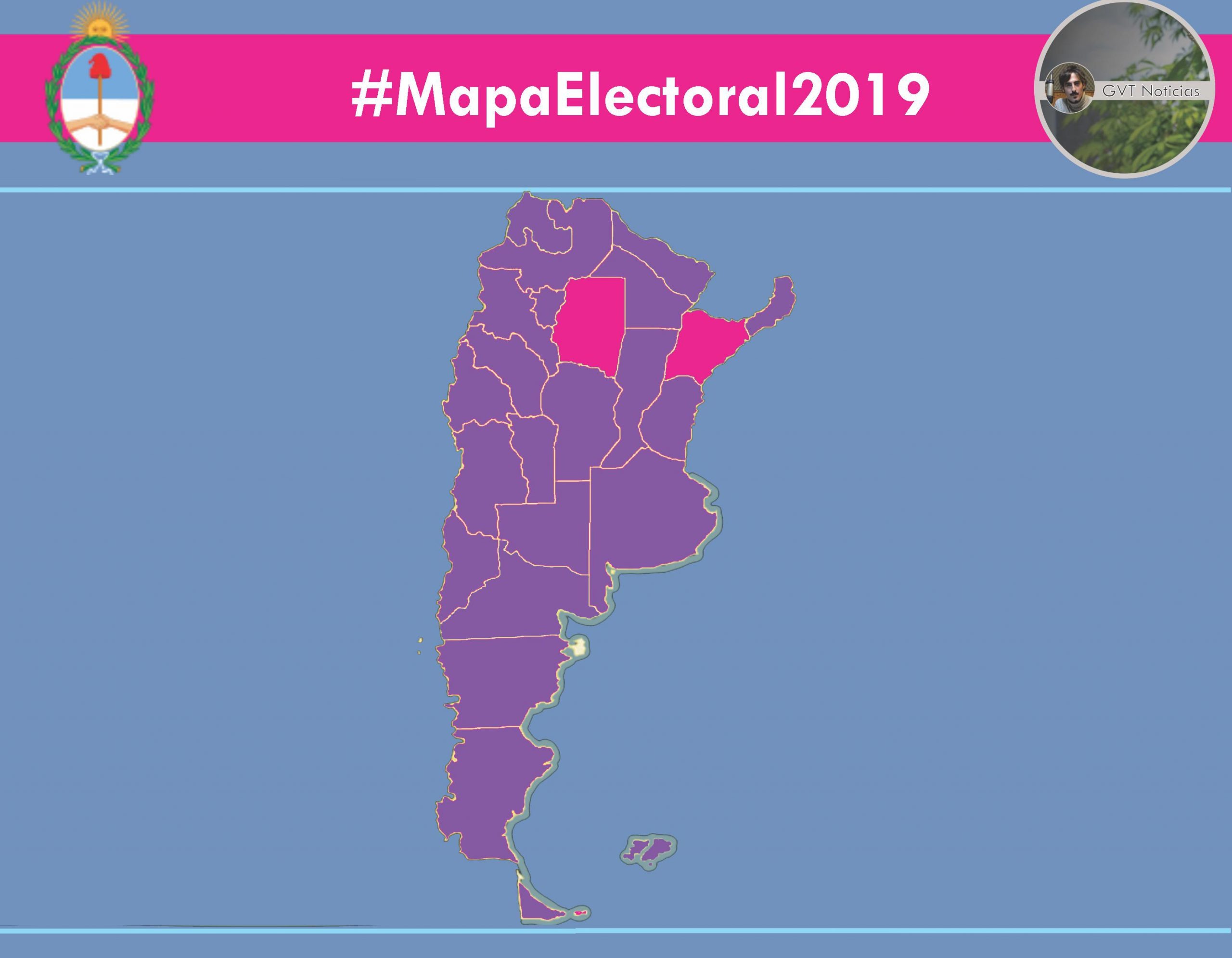 Elecciones 2019 Así quedó el Mapa Electoral de Argentina