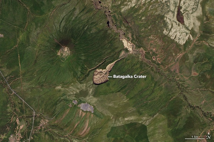 Batagaika,cráteres en Siberia,