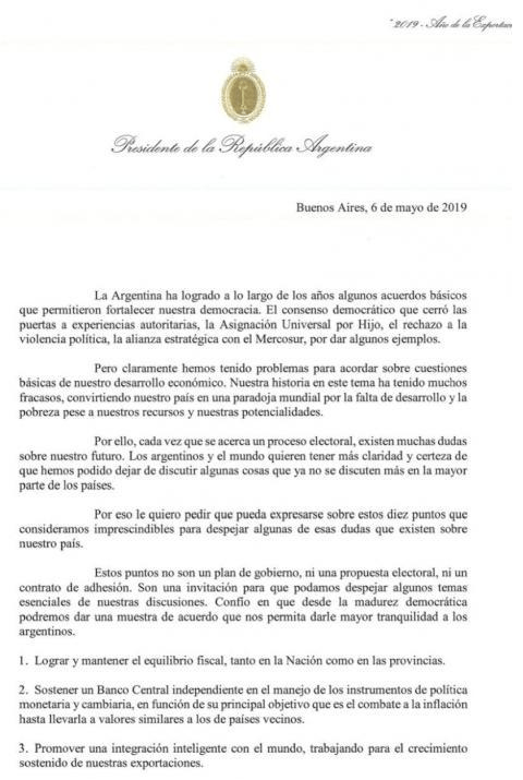 Leandro Santoro, Hoy Macri es el dueño del extremismo político, carta de macri,