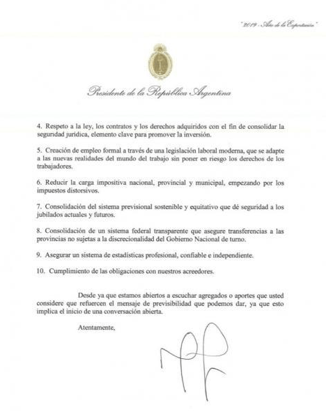 Leandro Santoro, Hoy Macri es el dueño del extremismo político, carta de macri