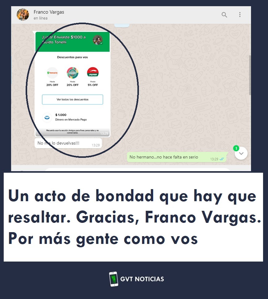 Franco Vargas bondad pandemia