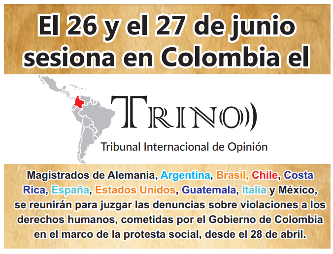 TRINO, Colombia, 2021, 26 y 27 de junio,