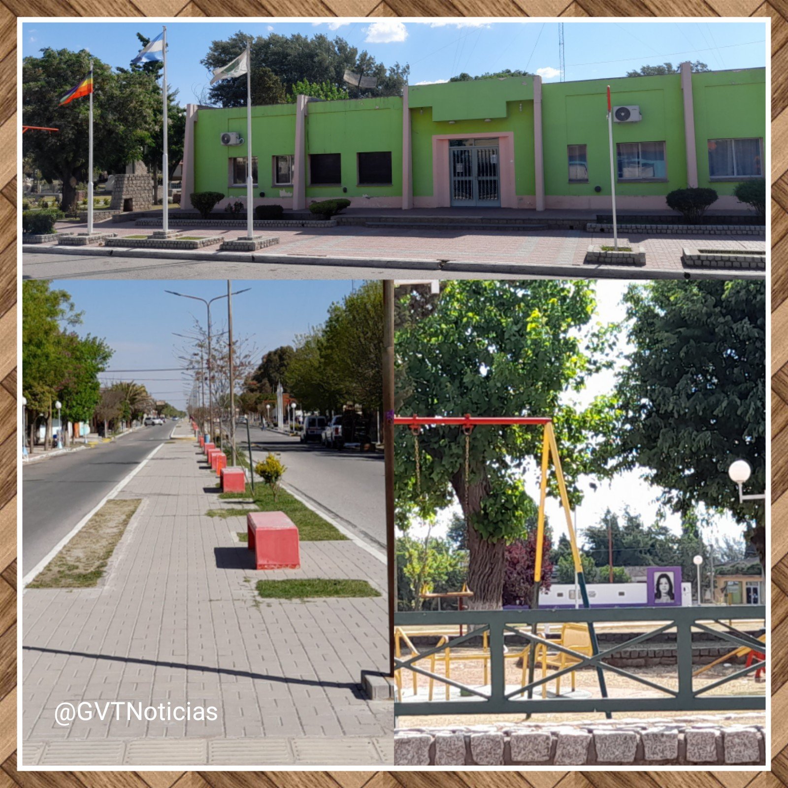 La Toma, Plaza, Municipalidad, Avenida