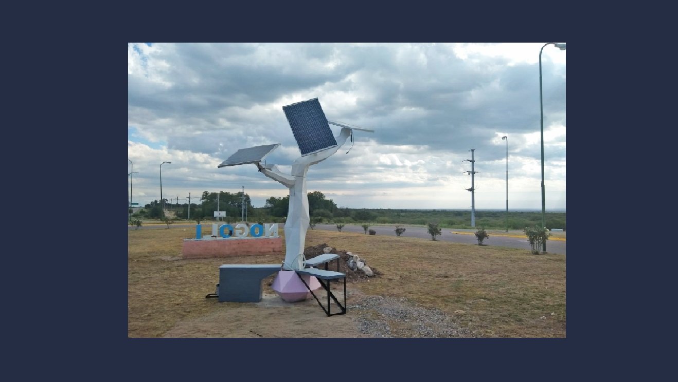 Nogolí cuenta con el primer árbol solar de la provincia, ansl