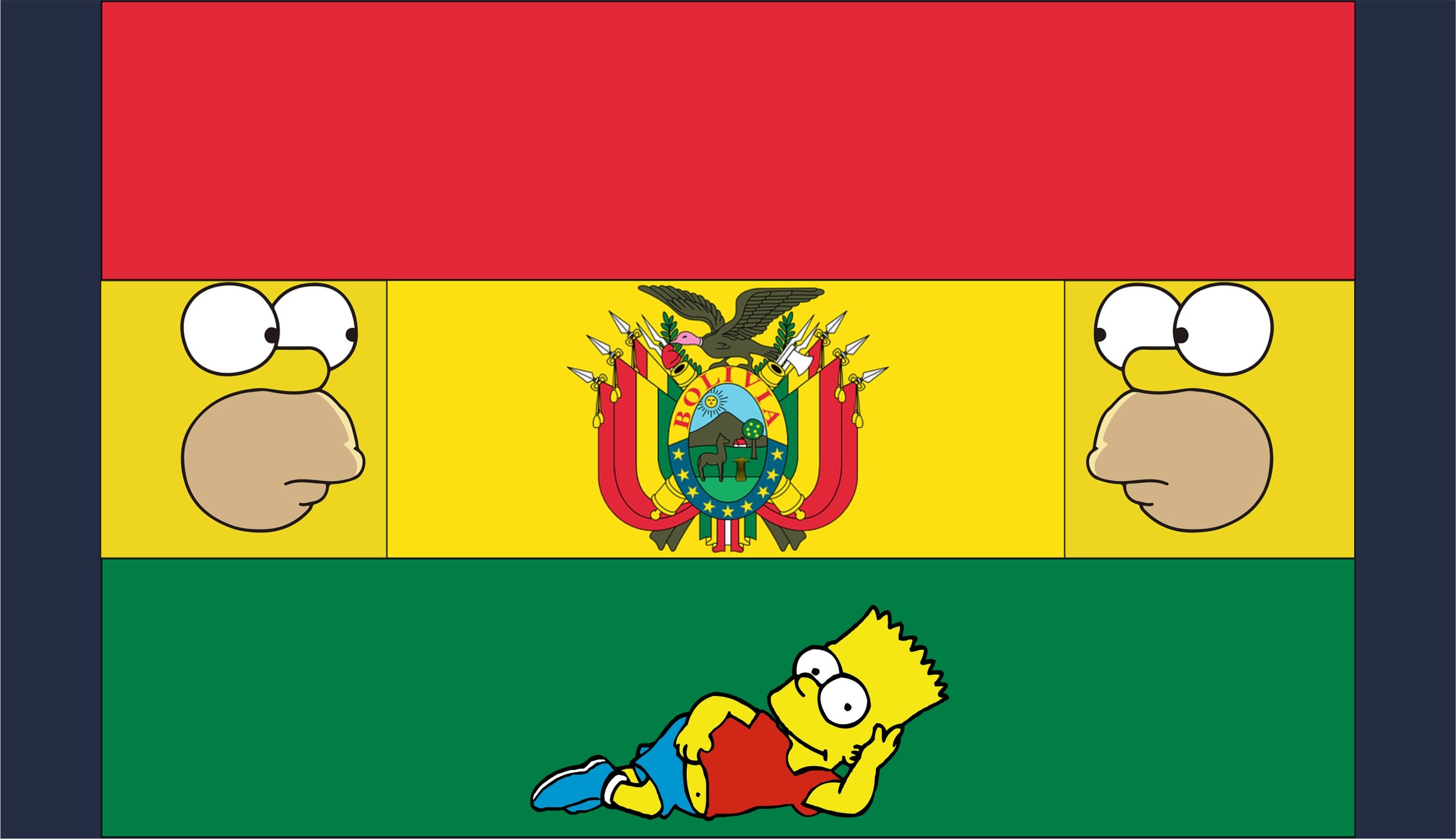 202302 - Bolivia y las marchas por Los Simpsons