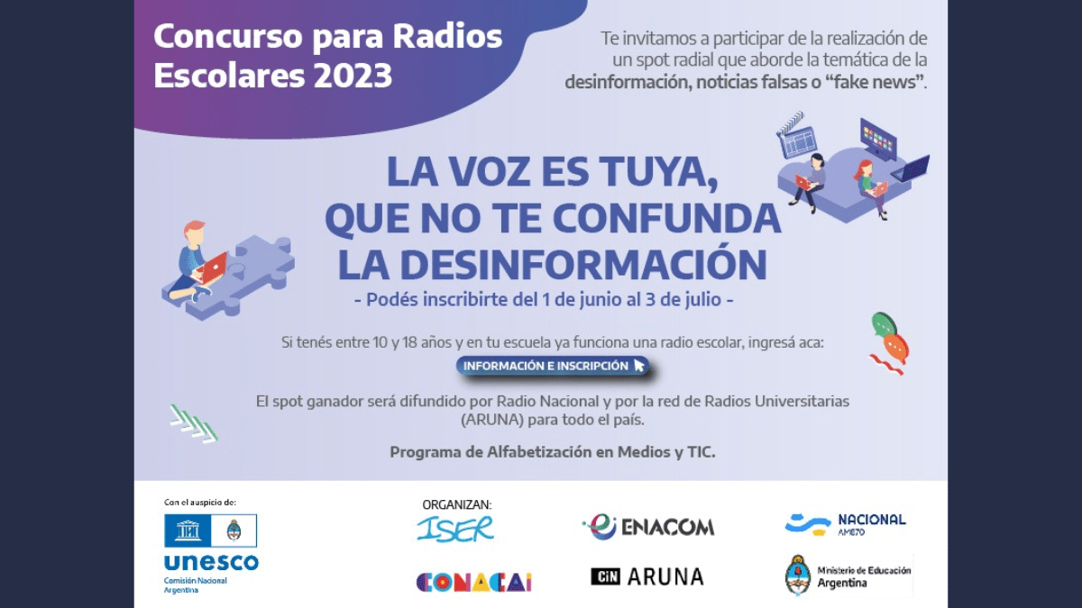 Concurso para radios escolares 2023